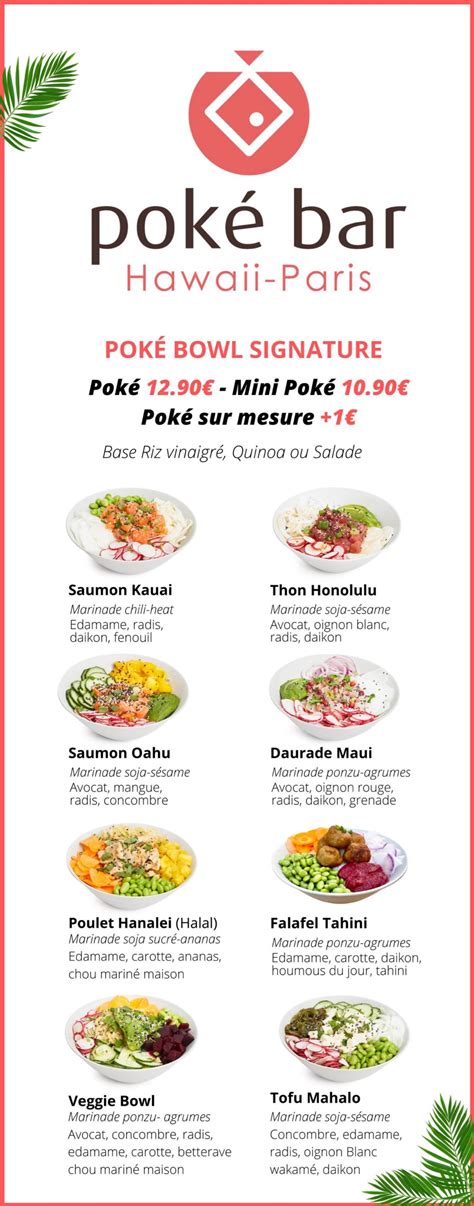 poke moe|poke bar menu.